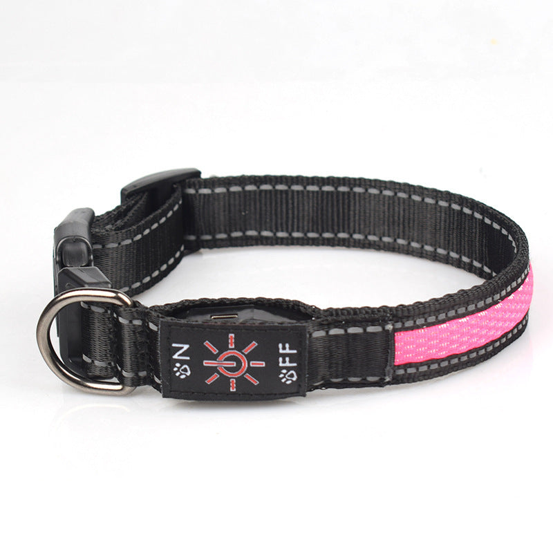 LED Luminous Nylon Mesh Pet Collar Type-c Charging Port Waterproof Dog 9a83e2a6 3b72 40c1 82d1 fdde24d79174