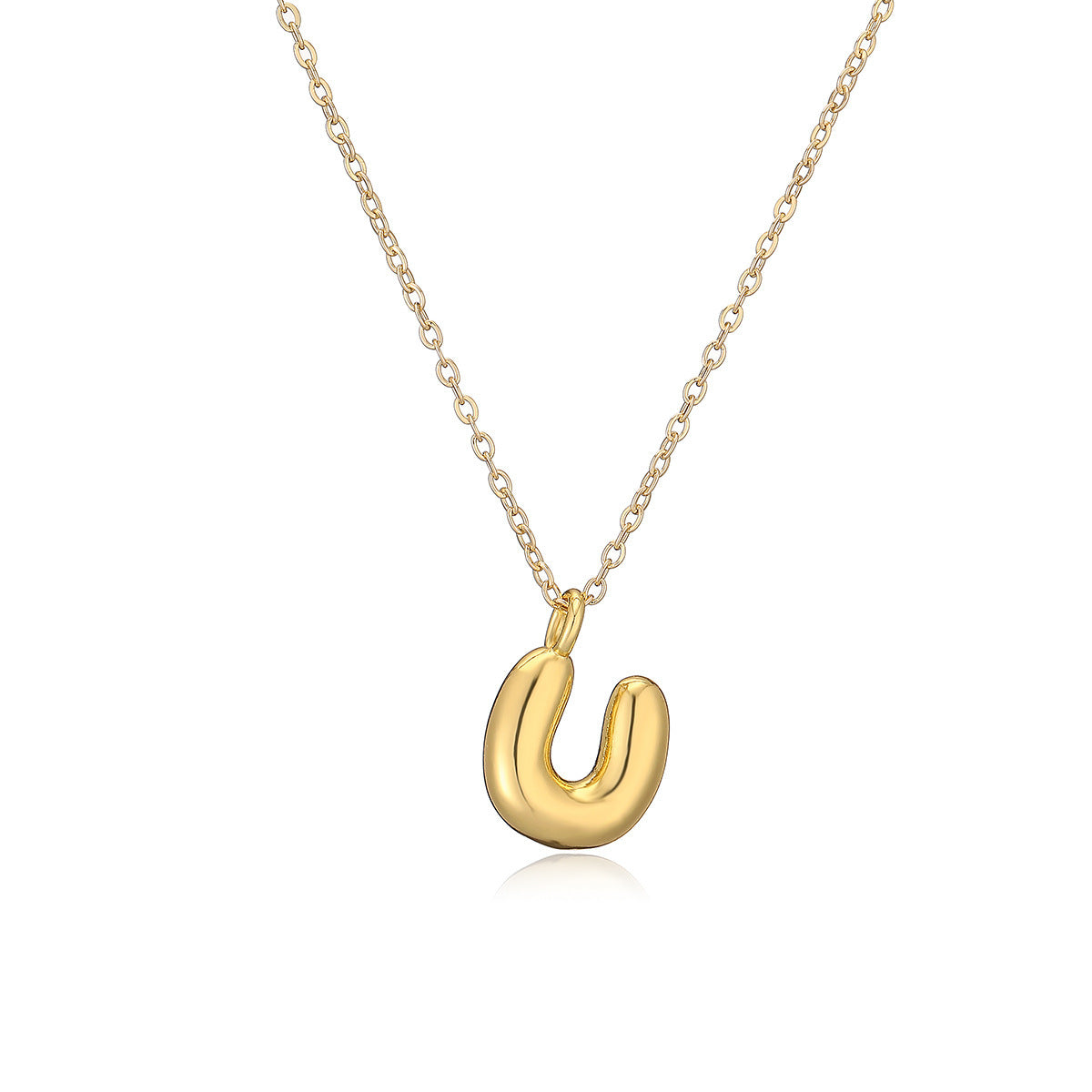 Copper Plated Gold 26 English Letters Pendant Necklace Niche Personality Clavicle Chain 9ac63b4f fbf9 437f a13f 5d68aeaf1487