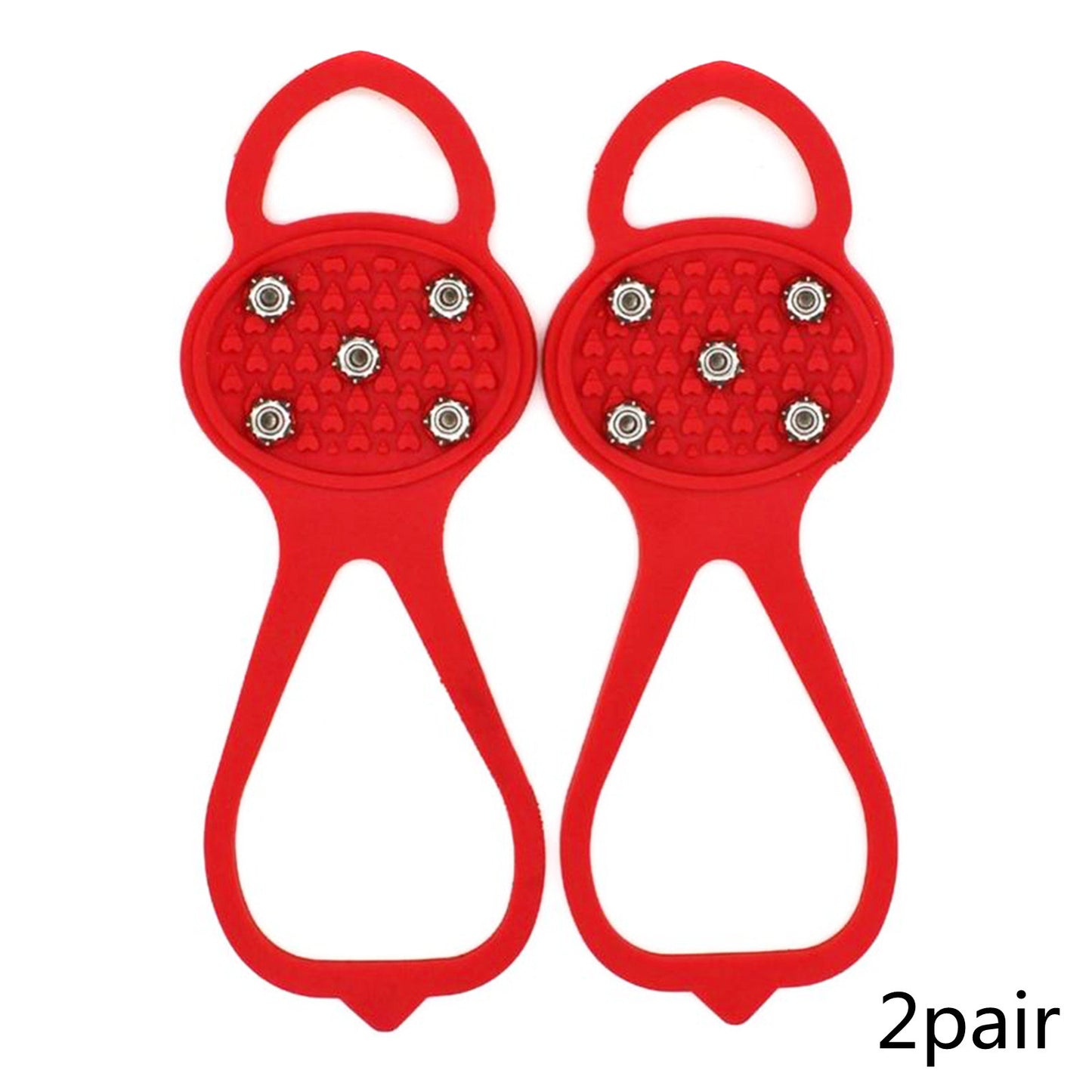 Unisex Men 5 Teeth Ice Gripper For Shoes Crampons Ice Gripper Spike Grips Cleats For Snow Studs Non-Slip Climbing Hiking Cove