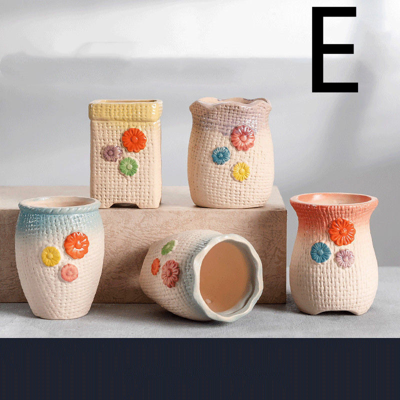 Ceramic Creative Indoor Succulent Plant Pots