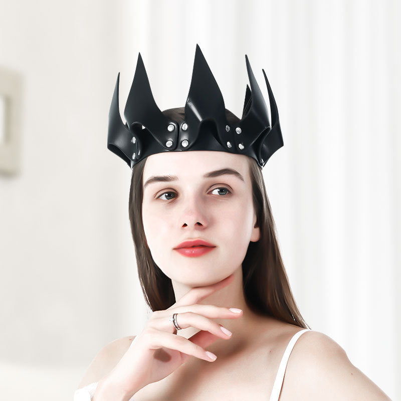 Creative Leather Crown Decoration Party Headgear 9ba17314 e6e0 47c6 8146 fa81d86c1736