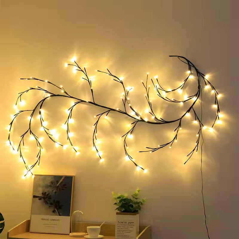 Vines With Lights Christmas Garland Light Flexible DIY Willow Vine Branch LED Light For Room Wall Wedding Party Decor 9ba44d3