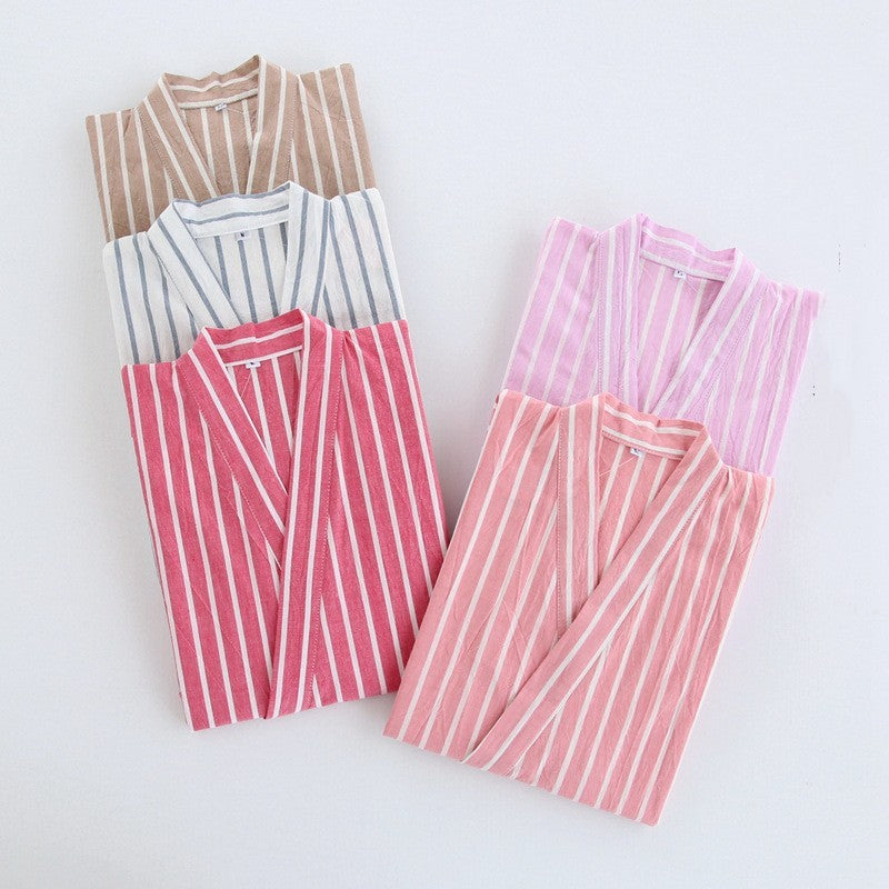 Washed Cotton Thin Striped Pajamas 9bcc7cc8 255d 48d7 9a93 fda0c9276c73