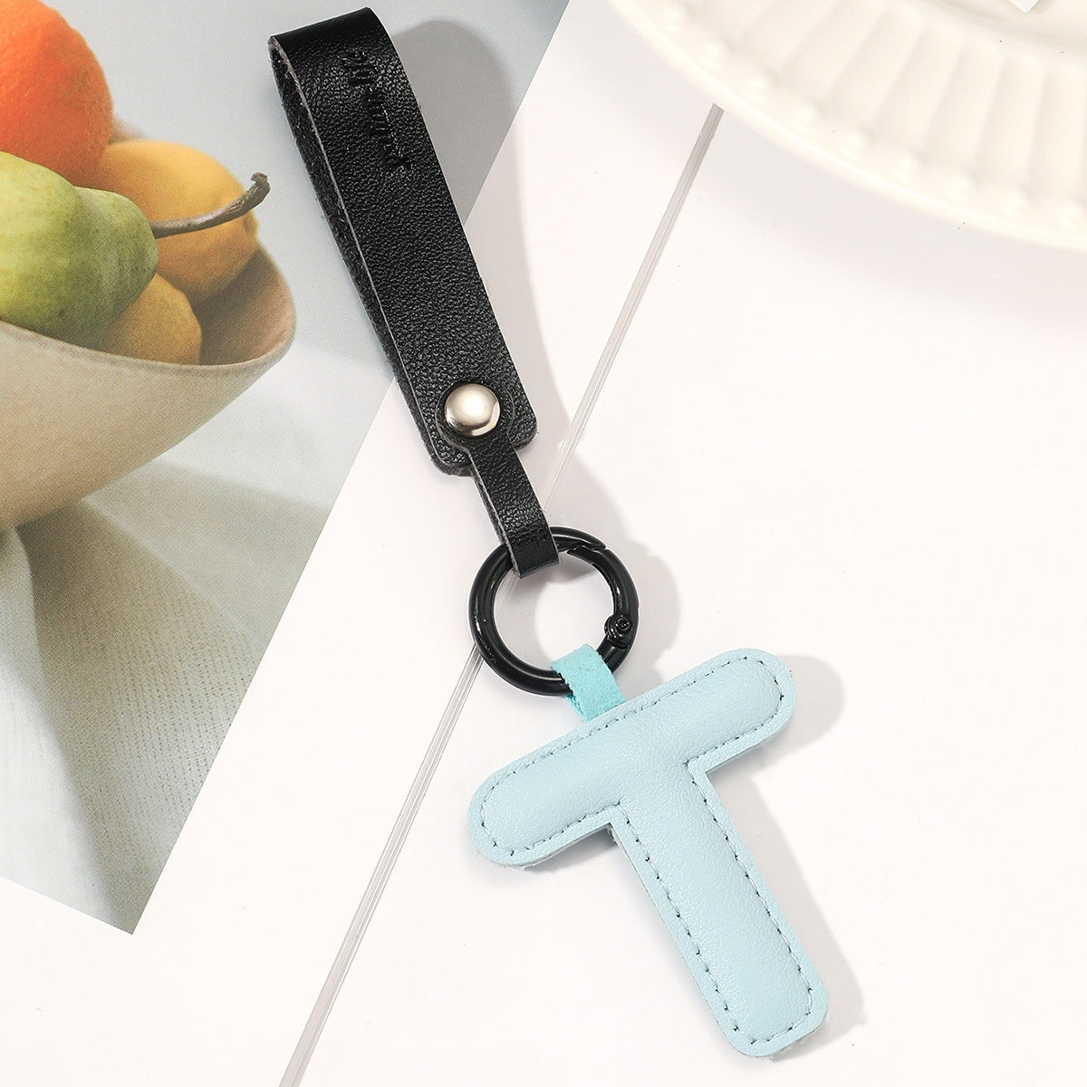 Fashion All-Match 26 Full Letter Leather Key Chain Pendant 9c470691 51c5 4b68 901c b7c5fade1fac