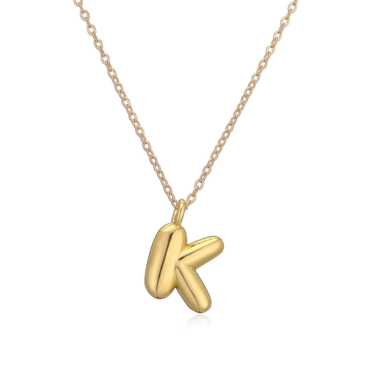 Copper Plated Gold 26 English Letters Pendant Necklace Niche Personality Clavicle Chain 9c4efe2d 711d 4cd8 81d4 f9d0204e12d1