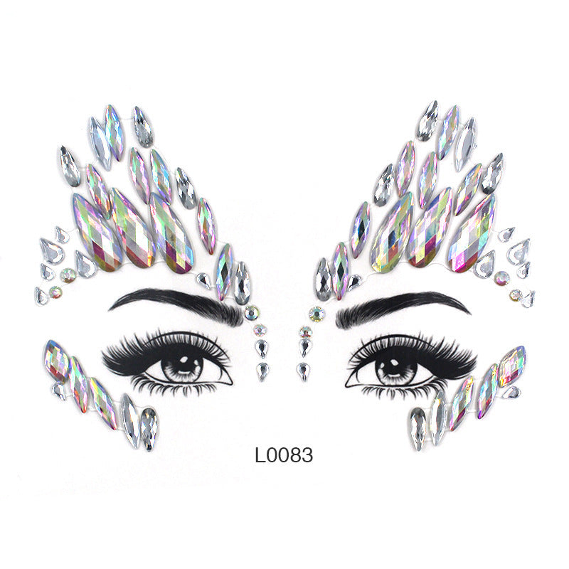 Women's Fashion Party Decoration Face Stickers 9c9878dc 581b 4f5f b97b 3365a92eff61