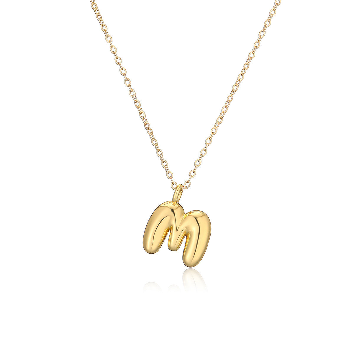 Copper Plated Gold 26 English Letters Pendant Necklace Niche Personality Clavicle Chain 9ccc5588 b0e0 4d8c b42e e08f4a2232c1