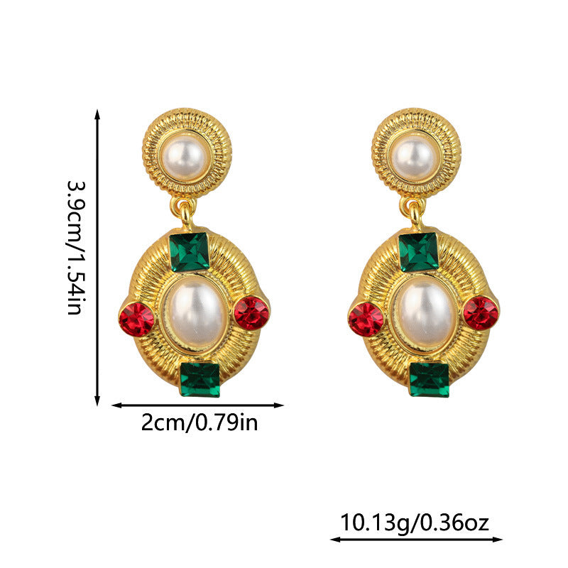 Court Style French Style Middle-ancient Earrings 9d2397f3 c21c 45ff a5b9 402173a5dcac