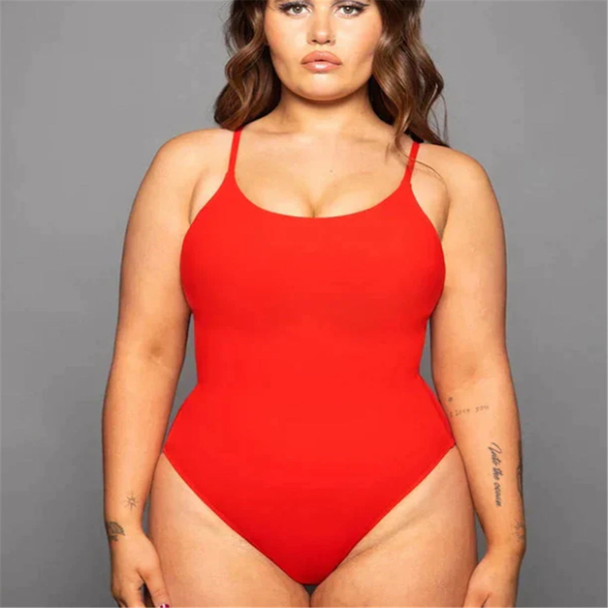 Sling Backless Tether Plus Size Solid Color Triangle One-piece Swimsuit 9e6e7ad9 598d 42c9 ad24 73a3e2dbeb7d