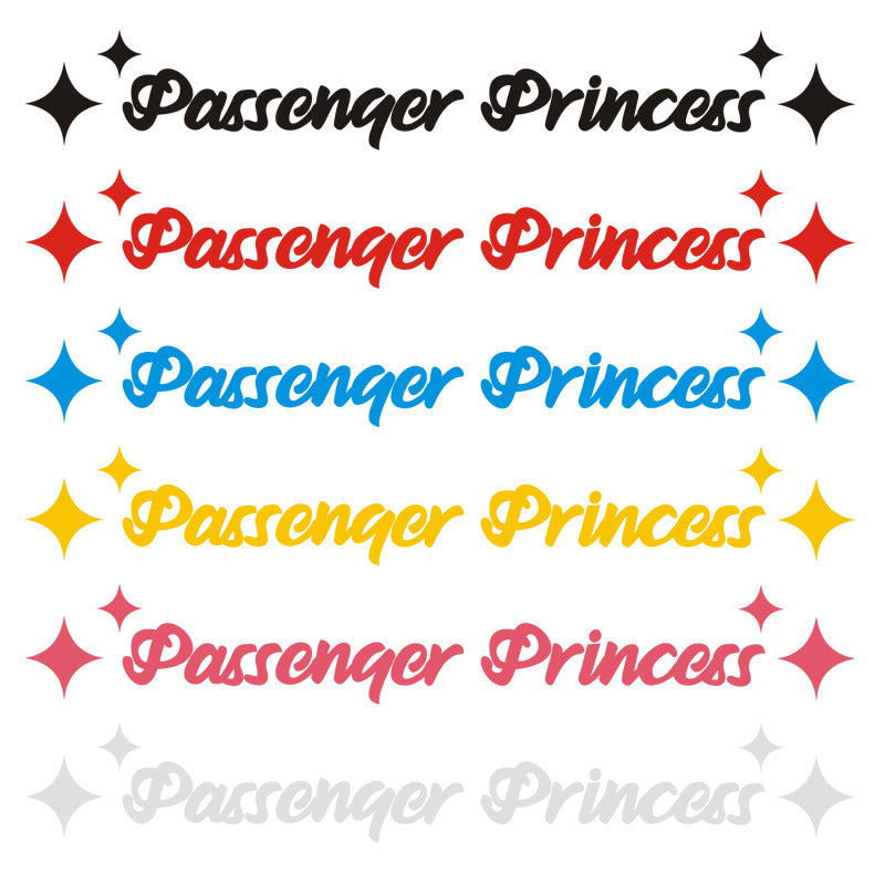 Passenger Princess Special Car Stickers Decorative Reflective 9f08e195 3a87 4562 be13 dc2b1f0ca577