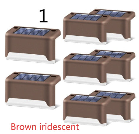 New Upgrade Waterproof LED Solar Fence Lamp Solar Deck Lights Solar Step Light Outdoor For Patio Stairs Garden Pathway Step Y
