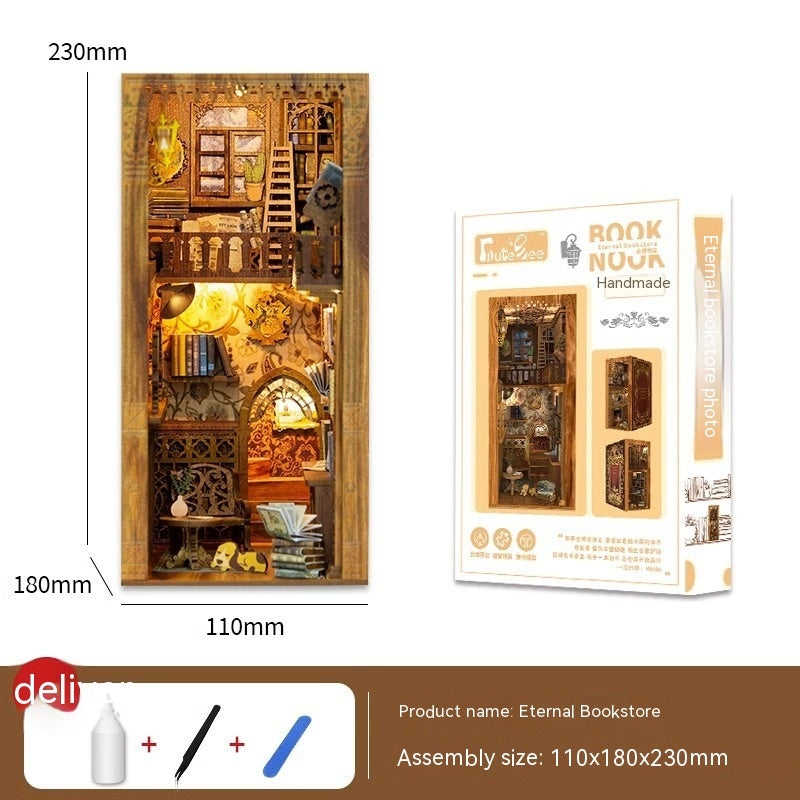 Dongpo Zhiyi Diy Wooden 3d Stereo Hand-assembled Book Stand Model Building Toy 9fcc2417 2d6a 4166 a005 1bb49c60916b trans