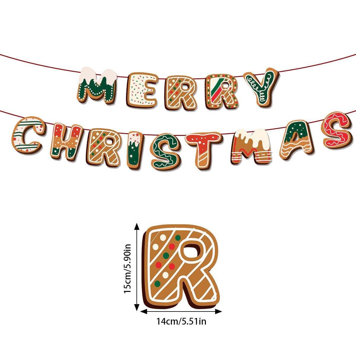 Christmas Party Hanging Flag Santa Claus Snowflake Elk 9fed3232 1bf5 4d49 ab06 a36609a75fbc
