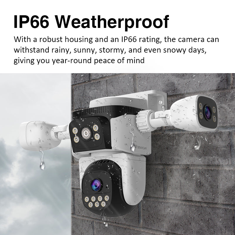 Tri - Lens Guardian: Unrivaled 360° Security Camera for All Scenarios CS621SR 6
