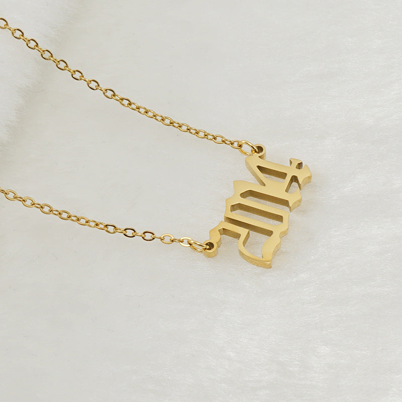 18K Stainless Steel 1990-2020 Year Necklace - HD Wireless Product #28