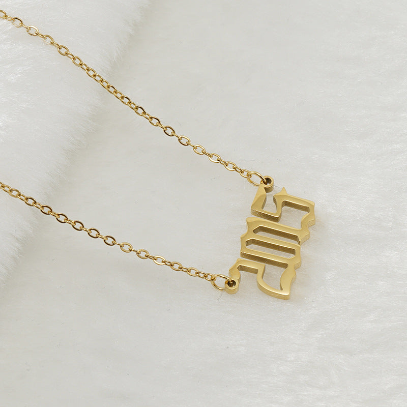 18K Stainless Steel 1990-2020 Year Necklace - HD Wireless Product #29