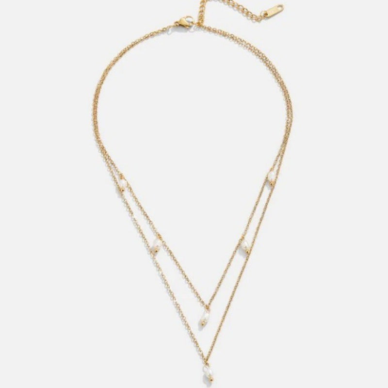Women's 18K Gold-plated Natural Pearl Double-layer Twin Necklace O1CN0144TM1Q22LEF02G89j 969377103 0 cib