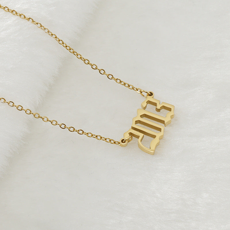 18K Stainless Steel 1990-2020 Year Necklace - HD Wireless Product #27