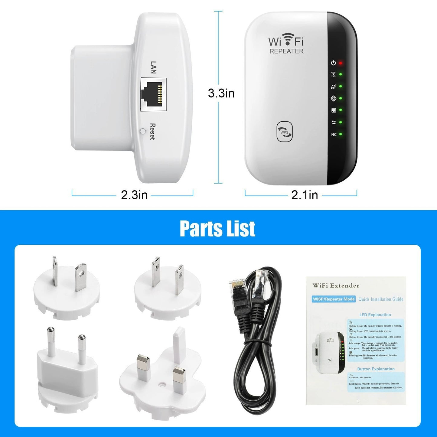 Wireless routing signal amplifier 300M small bread network repeater wirelessRepeater yiwu - 图片 4