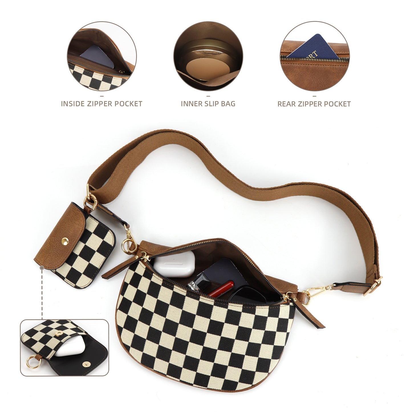Plaid Waist Trendy All-match Messenger Bag O1CN01Dasx7W1hL8GDaBWZa 2216757374260 0 cib
