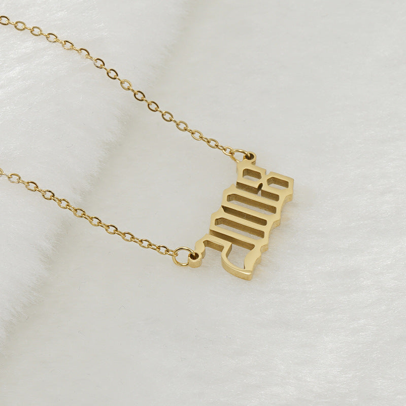 18K Stainless Steel 1990-2020 Year Necklace - HD Wireless Product #22