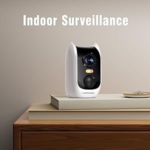4MP Wireless Home Battery Camera Outdoor Waterproof WiFi Color Night Vision Surveillance Camera - 图片 6