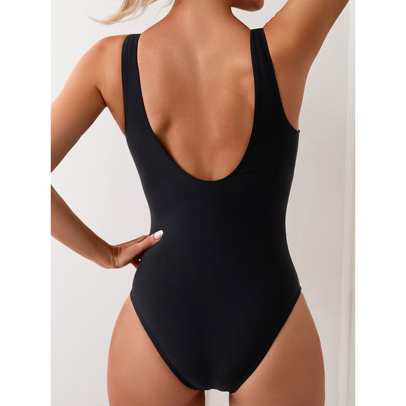 Sports Sports Swimsuit Color Matching One-piece Backless European And American Style O1CN01IiKDXs1hEidh2xM9m 2216218084246 0