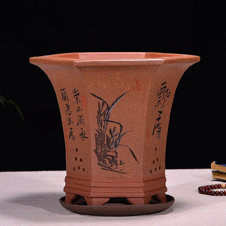 Fine Zisha Flowerpot Hand-carved Hexagonal O1CN01NxFbMd1ch2wRFyecv 2215537733631 0 cib