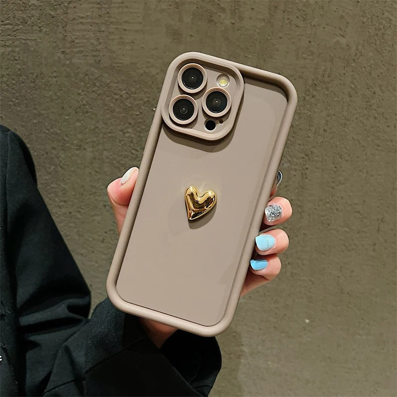 Frosted Three-dimensional Electroplating Golden Love All-inclusive Phone Case O1CN01Opx79O1Mysh7WG6KN 2209951271504 0 cib