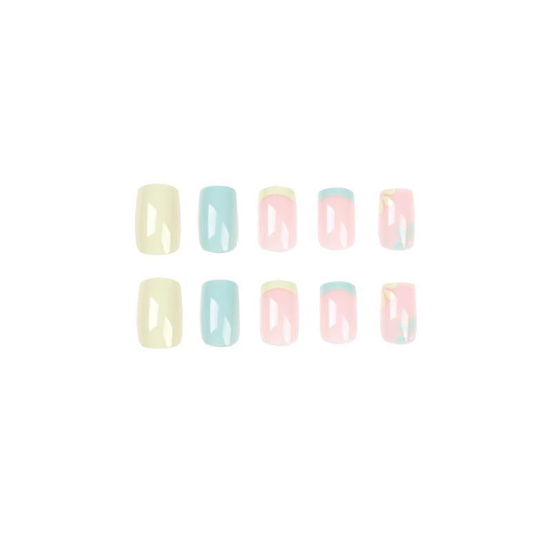 Simple Yellow And Blue Combo Small Flower Manicure Wear Nail O1CN01Px9grJ1kAXi9lL4EN 2213994714643 0 cib