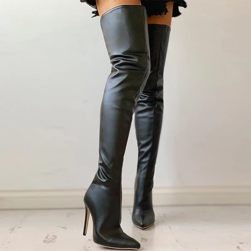 Personality Below The Knee Plus Size Women's Boots O1CN01SoMrg21tfWxiQjZy3 2207946905929 0 cib