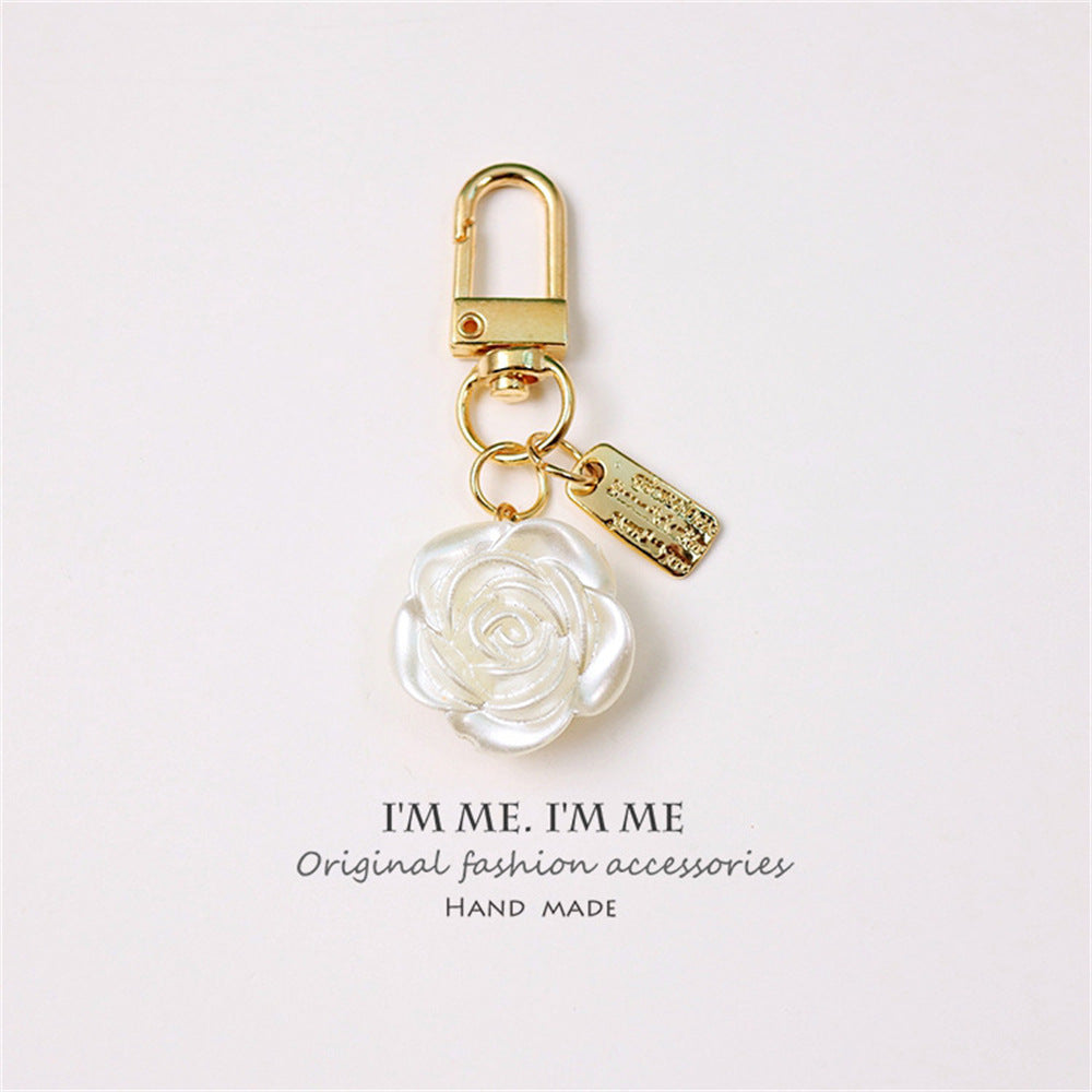 Cross-border Rose Bow Pearl Tassel Key Chain Car Pedant Decoration O1CN01T4H9yV29U7AiqBDDb 2217109788070 0 cib