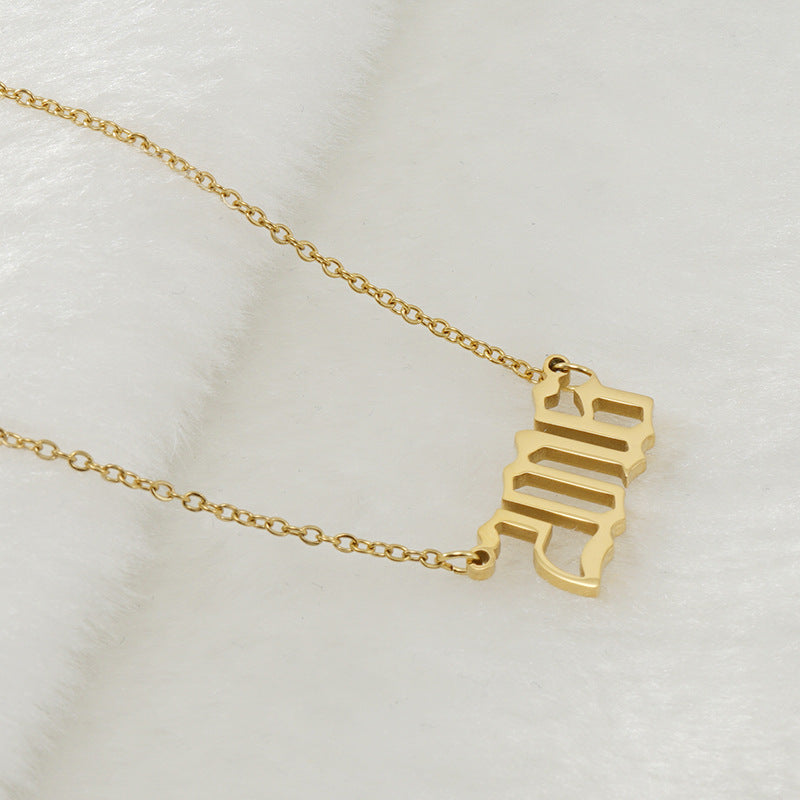 18K Stainless Steel 1990-2020 Year Necklace - HD Wireless Product #30