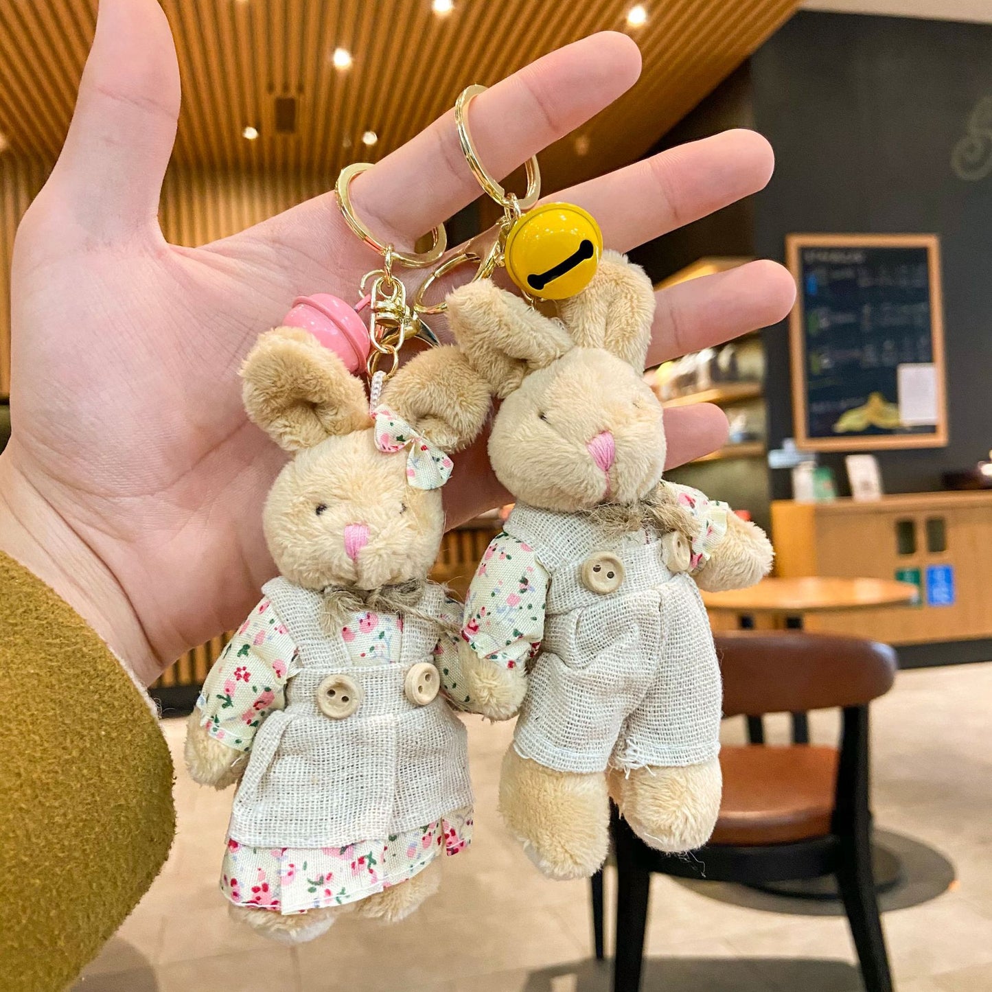 Cartoon Key Button Plush Sackcloth Bear Doll Schoolbag Pendant O1CN01W1Utka1rfryoFBpZ3 6000000005659 0 cib