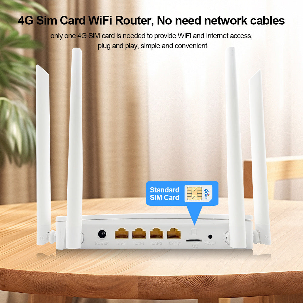 4G Wifi 300Mbps router card hotspot wireless LAN with 4 high gain antennas strong signal - 图片 3