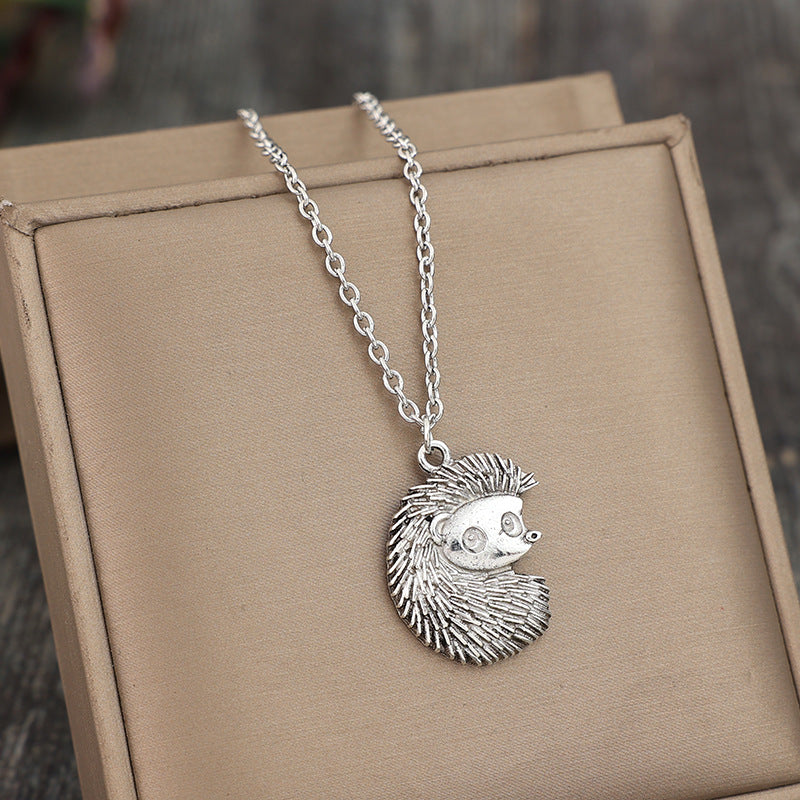 Retro Style Hedgehog Silver Alloy Pendant Necklace O1CN01WmlXeC1i7DsN6ExCU 2219620194365 0 cib