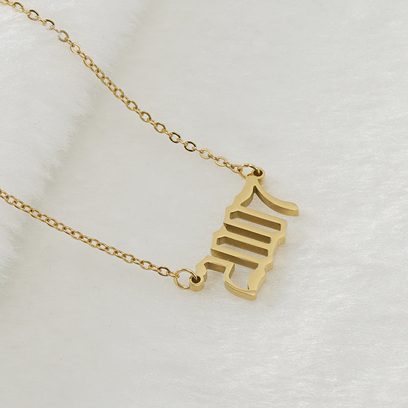 18K Stainless Steel 1990-2020 Year Necklace - HD Wireless Product #21