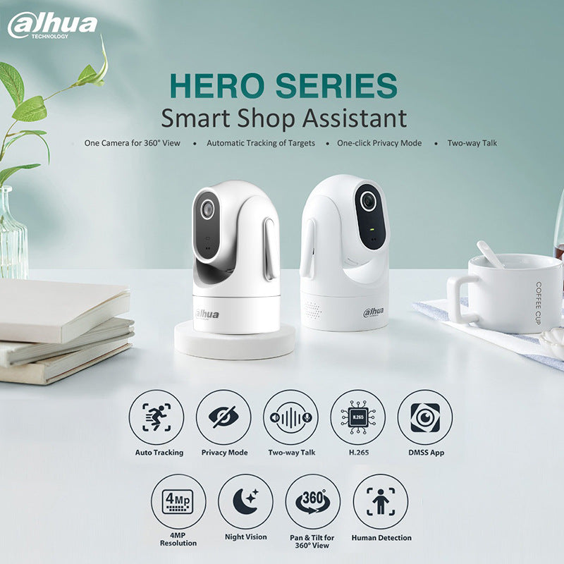 Dahua Indoor 4MP Wireless High Definition 360 Mobile app Remote Monitoring WIFI Camera H4C