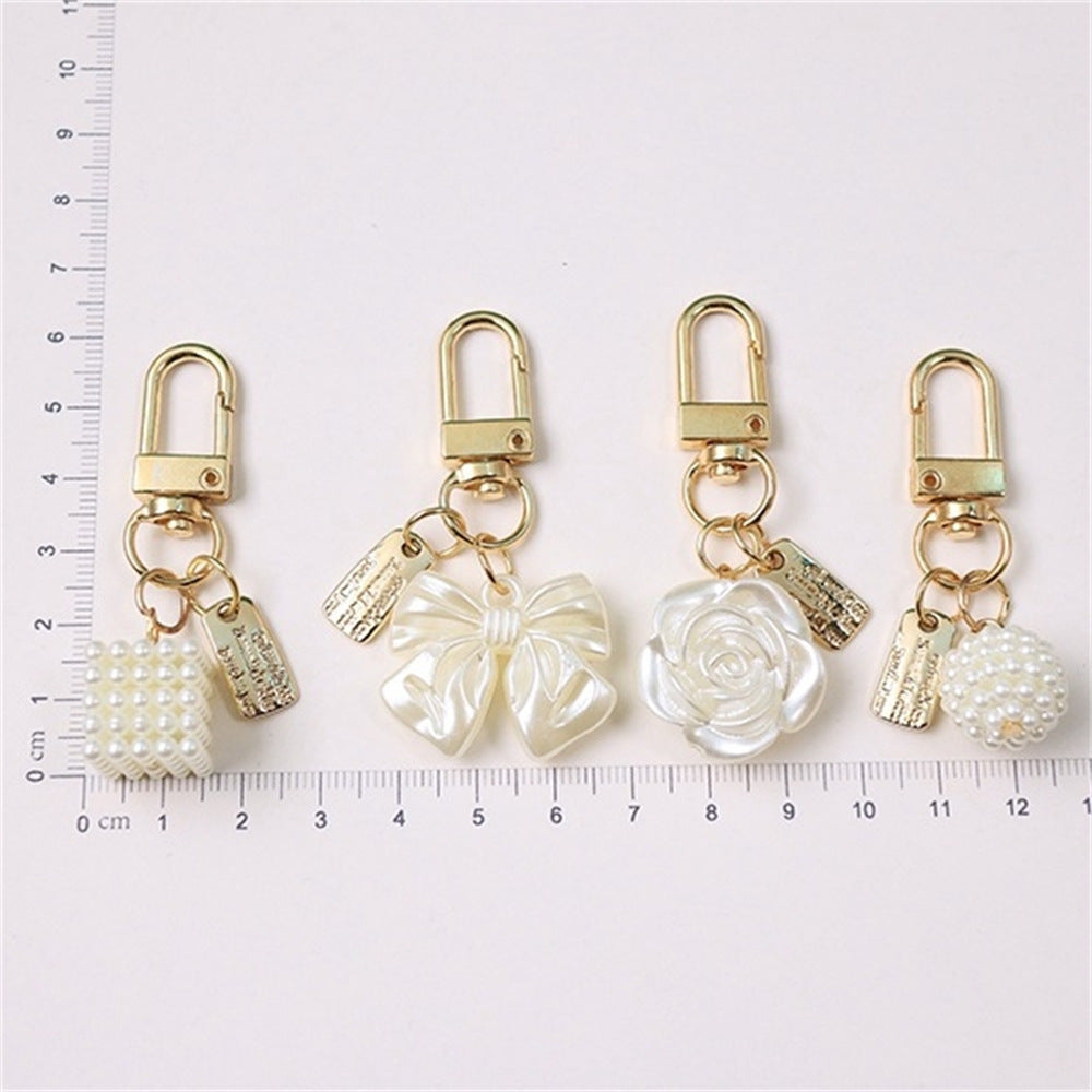 Cross-border Rose Bow Pearl Tassel Key Chain Car Pedant Decoration O1CN01t5U7hq29U7Aipz87f 2217109788070 0 cib