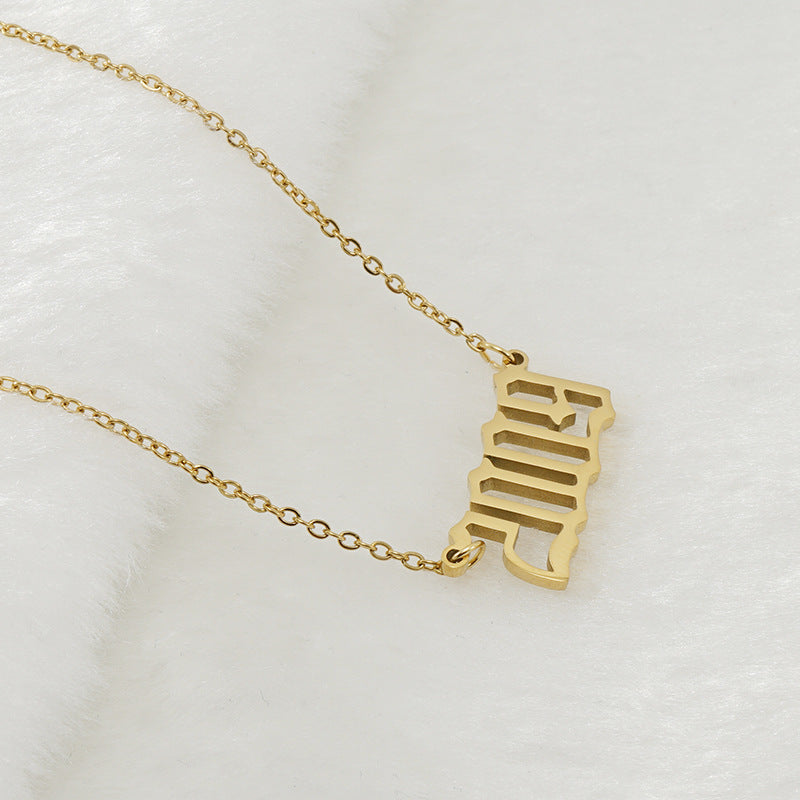 18K Stainless Steel 1990-2020 Year Necklace - HD Wireless Product #23