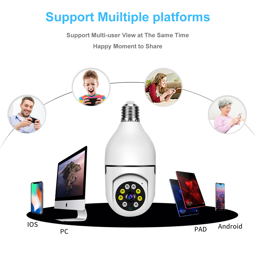 Innovative Bulb - shaped Smart Home Security Camera: All - in - One Protection Q16S 7