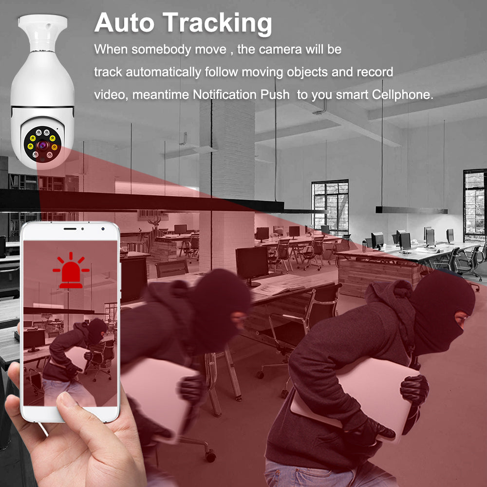 Innovative Bulb - shaped Smart Home Security Camera: All - in - One Protection Q16S 9