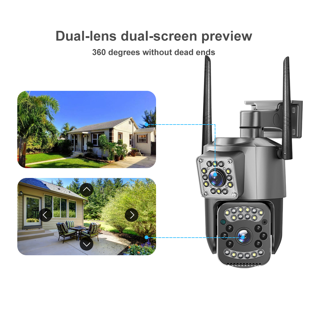 Dual - lens Security Camera: Comprehensive Protection for Every Scenario SC03 3
