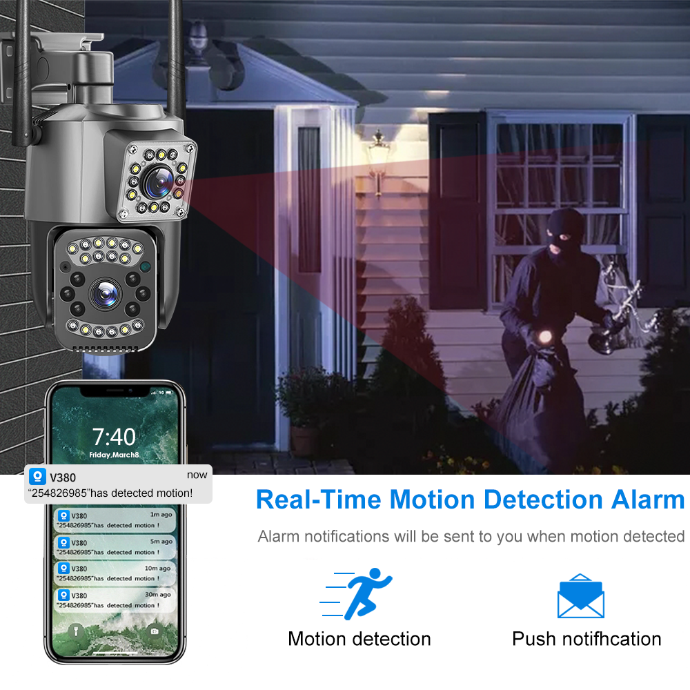 Dual - lens Security Camera: Comprehensive Protection for Every Scenario SC03 5