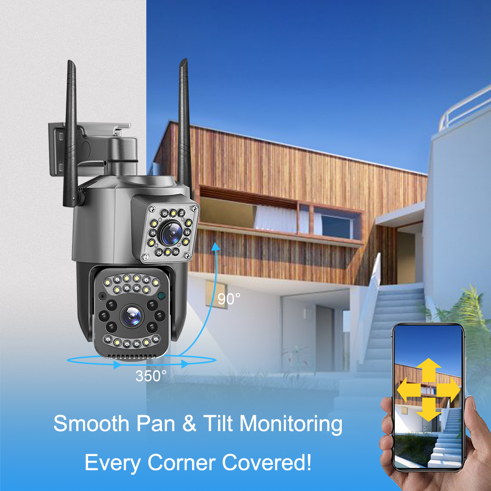 Dual - lens Security Camera: Comprehensive Protection for Every Scenario SC03 9