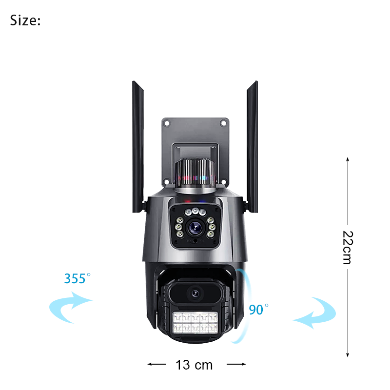 Advanced Dual - lens Security Camera: All - Encompassing Surveillance Solution SC08 15