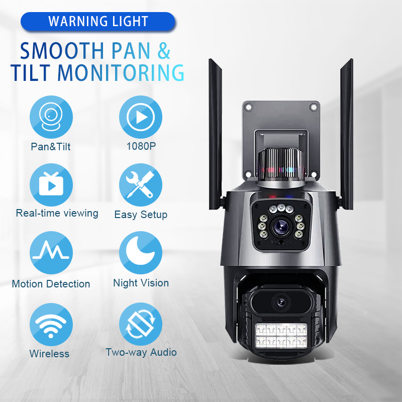 Advanced Dual - lens Security Camera: All - Encompassing Surveillance Solution SC08 2