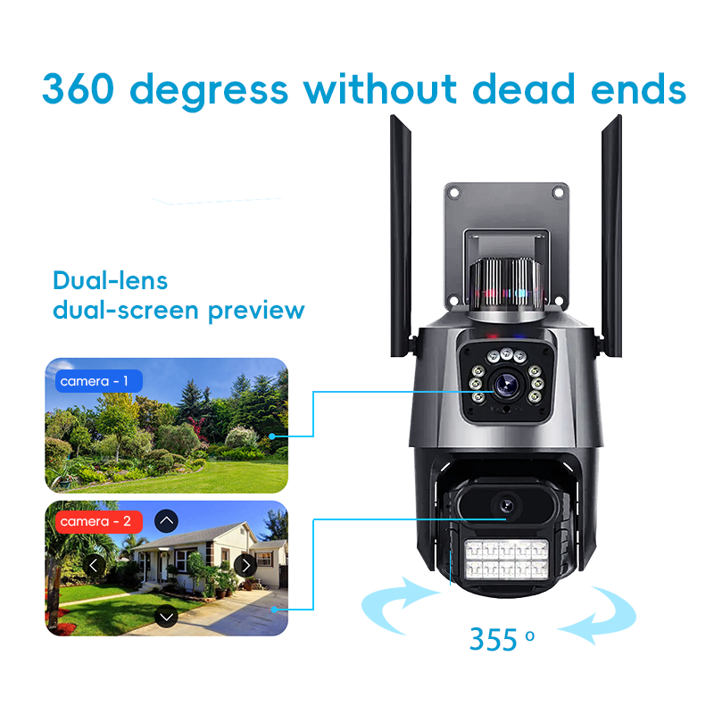 Advanced Dual - lens Security Camera: All - Encompassing Surveillance Solution SC08 4