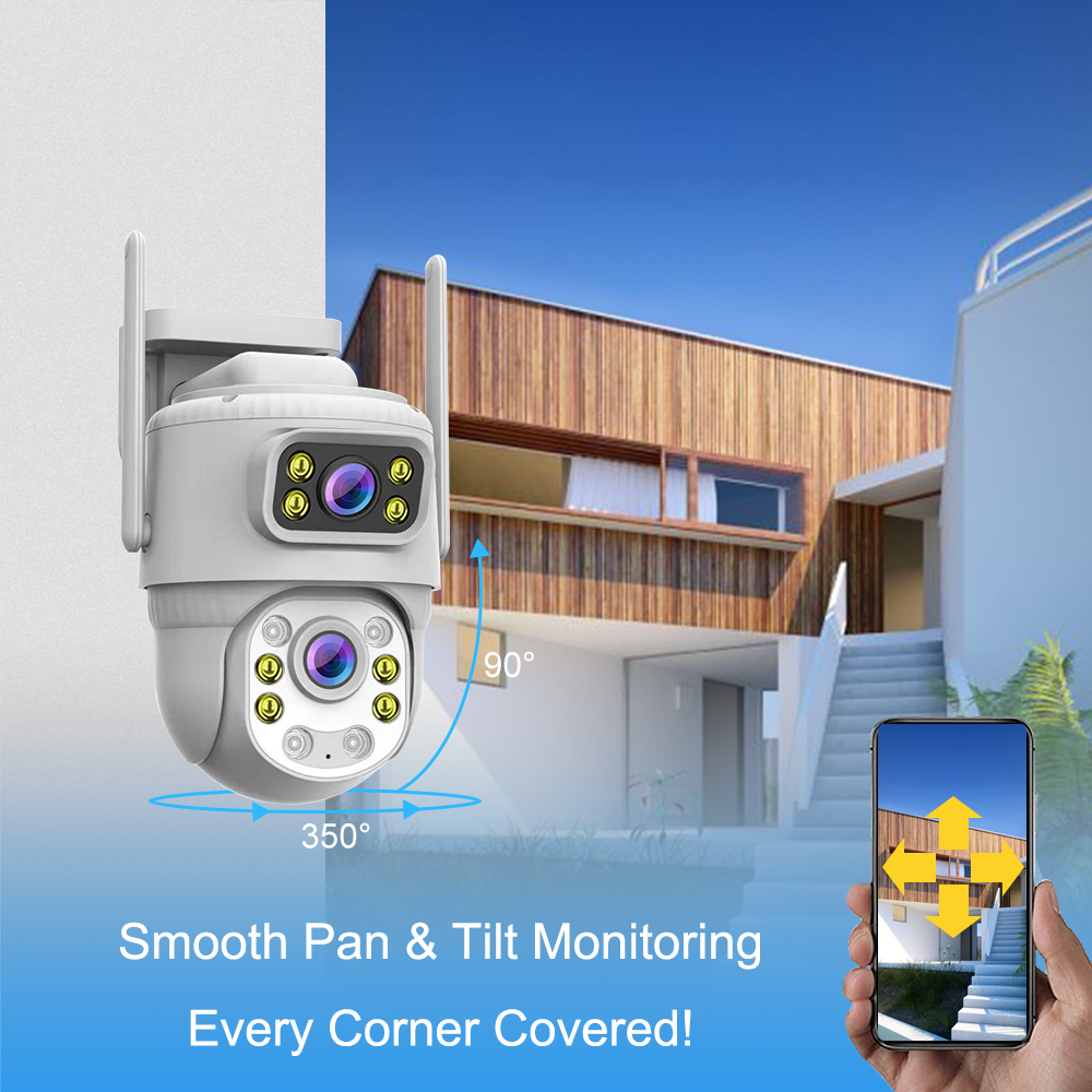 All - in - One Dual - lens Security Camera: 360° Coverage, No Blind Spots SC20 8