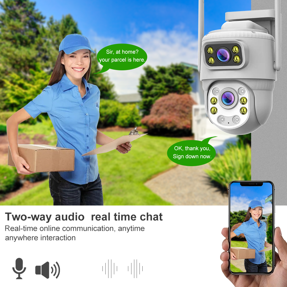 All - in - One Dual - lens Security Camera: 360° Coverage, No Blind Spots SC20 9